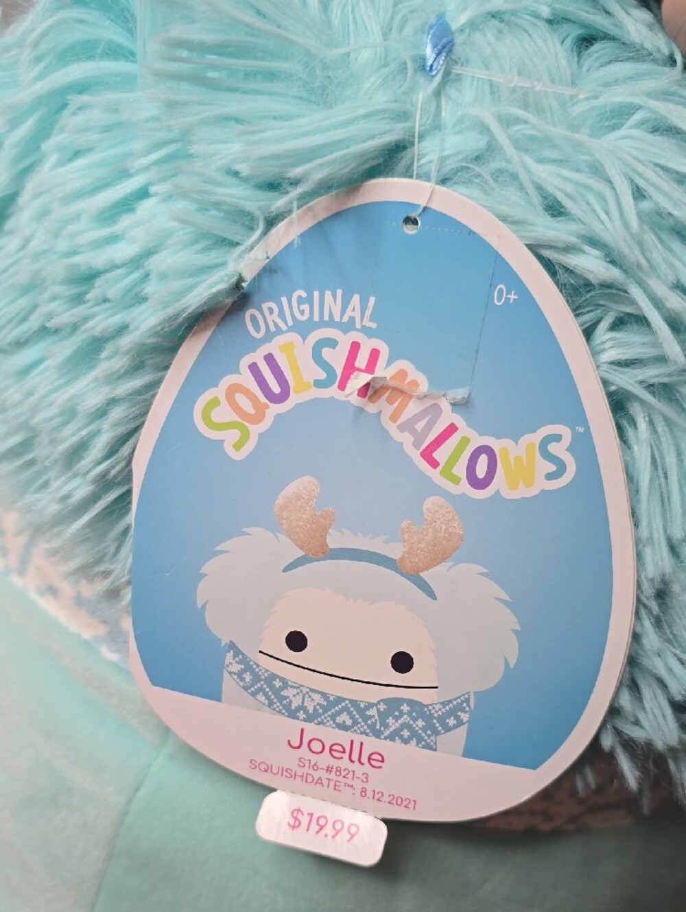 NWT Squishmallows 16" Joelle the Bigfoot Holiday Edition Plush - Picture 3 of 5